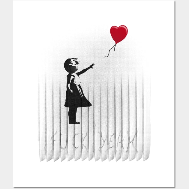 Banksy-ed Wall Art by rakelittle